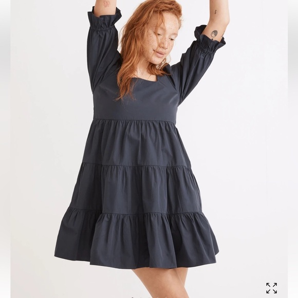 Madewell Poplin Lizzie Babydoll Dress 18W - Picture 1 of 15